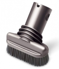 Ground-in dirt doesn't have a chance. Maximize the already incredible cleaning power of your Dyson vacuum with this specialized stiff bristle brush attachment. Combining powerful suction with stiff, coarse bristles, it's perfect for stubborn dirt that refuses to come up. One-year warranty.