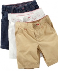 Everyone loves an accent. A few contrasting thread accents help these basic bermuda shorts from Carter's stand out.
