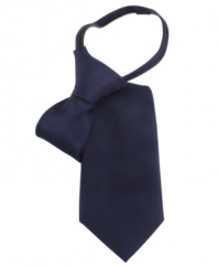 This go-with-anything tie from Tommy Hilfiger makes dressing up a quick and easy task.