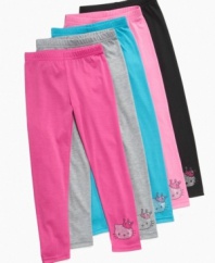 A Macys exclusive! The crown Hello Kitty graphic on the bottom of these leggings makes them a cute basic.