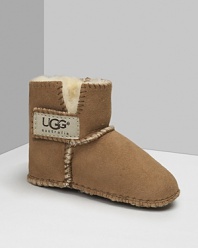 UGG® Australia Erin booties. Classic sheepskin booties. Adjustable Velcro® closure.