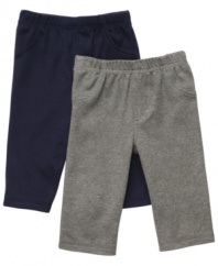 Always prepared. Keep the basics at the ready anytime with this pants 2-pack from Carter's.