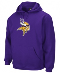 Take a page from your favorite team's playbook and toss on this Minnesota Vikings fleece sweatshirt when you're heading to the game.