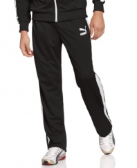Step up your style whether you're hitting the gym or the couch with these sleek and comfortable track pants from Puma.