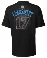 Linsanity is sweeping the nation! Get on the cutting-edge with this New York Knicks T shirt from Majestic Apparel.