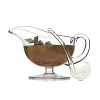 This elegant Luigi Bormioli sauce boat is meticulously crafted of brilliant, long-wearing glass.