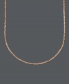 A chic layer in a caramel-colored hue. Abide by the trends with this 14k rose gold chain crafted in a perfectina link. Approximate length: 16 inches.