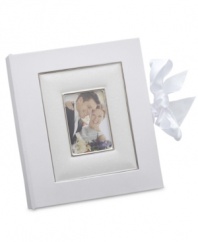 Showcase your treasured memories with a true treasure. The Opal Innocence album features a delicate vine pattern accented by matte and polished silver. Holds 160 4x6 photos. Qualifies for Rebate