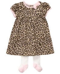 Animal instincts. She'll be naturally stylish in this precious animal-print dress and leggings from Carter's.
