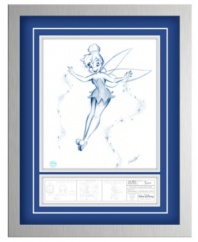 Complete with animator's notes and guides, The Magic of Tink lithograph is a special piece for fans of Disney's Tinker Bell. Trails of pixie dust are studded with twinkling Swarosvki crystals for a touch of Never Land-style magic.