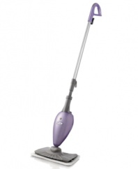 Steam that leaves nothing behind but a brilliant shine. This lightweight, ergonomic steam mop is ready to go in just 30 seconds, using the natural mopping motion to release it's quick-cleaning steam on any surface in your home. One-year limited warranty. Model S3101.