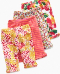 She'll have a leg up on comfort and style in a pair of these bright print leggings from First Impressions.
