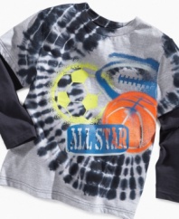Style superstar. Your little athlete can score a sweet look in this twofer from Flapdoodles.
