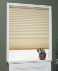 What if you could fill your room with soft, natural light and maintain your privacy? With this light-filtering pleated shade, you can! Featuring horizontal pleating for a sleek, versatile look and a convenient cordless design that allows you to easily adjust the shade height.
