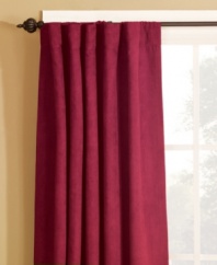 Stylish and sophisticated, the Soft Faux Suede window panels frame your window in modern luxury. Featuring an array of chic colors and supple texture for a look of eye-catching refinement at an easy-to-shop price.