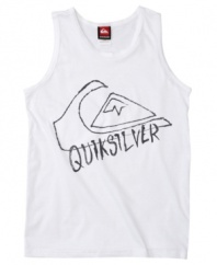 Take note. He'll turn to this tank from Quiksilver whenever he's looking for the perfect comfortable classic.