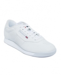 The Reebok Princess Sneakers, with their leather upper and athletic detailing, are the classic sport casual for every wardrobe.