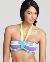 In bold stripes and bright colors, the Splendid Cabrillo bikini adds a playfully preppy touch to the poolside.