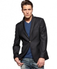 Don't downplay your casual look; dress it up with this blazer from INC International Concepts.