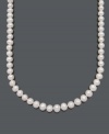 Simple style at its finest. Elegant cultured freshwater pearls (9-10 mm) by Belle de Mer set a sophisticated tone for any ensemble. 14k gold clasp. Approximate length: 16 inches.