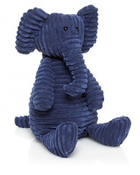 You can trust this noble corduroy elephant to watch over your little one during playtime and naps.