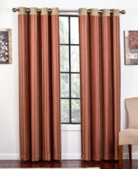 Taking inspiration from old fashioned Italian drapery, the Torino window panel boasts a chic striped motif brought out in ultra-soft chenille. Topped with a grommeted, chenille header, this style is as effortless as it is charming.