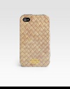Intricate baskeweave pattern lends an unique finish to a protective hard shell case for your Apple iPhone.Plastic6W x 5HImported