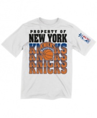 Game on. Add to the New York Knicks hype with pride in this NBA t-shirt from adidas.