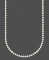 Pure elegance in polished pearl. Belle de Mer necklace features A+ Akoya cultured pearls (6-6-1/2 mm) set in 14k gold. Approximate length: 20 inches.