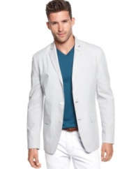 This seersucker blazer from American Rag is a summertime classic that will smooth out your style.
