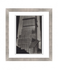 Set your sights on New York's world-famous skyline. A small piece of the iconic Empire State Building comes to light in this timeless wall art, a sophisticated, city-perfect piece for the Lauren Ralph Lauren home.