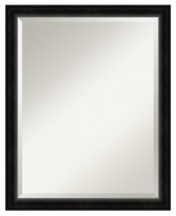 Defy decorating trends with the Madison wall mirror. Deep bevels separate reflection from the satin black frame, altogether a clean, timeless look that's well-tailored for the entranceway, master bedroom or living room wall.