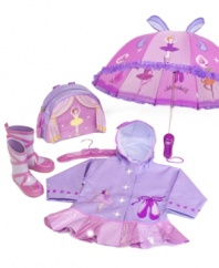 Twinkle toes! This cute ballerina umbrella from Kidorable will keep her footloose & fancy free, even on gray days!