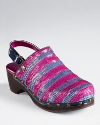 What would Bowie do? He'd rock these adorable sequin clogs with metallic lining from Juicy Couture.