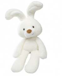 He'll be hopping down the bunny trail in no time with his special Fuzzy Bunny friend from Gund. Squeezably soft and extra-huggable, he's sized just right to carry.