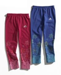 These leggings from adidas mix pretty looks with performance for a style that she'll love to play in.