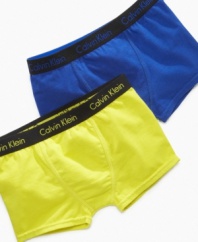 He can jump-start his day with a zap with this 2-pack of comfy boxer briefs from Calvin Klein.