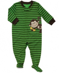 Put your little one to bed in one of these adorable sleepers from Carter's and let him dream of cityscapes or jungles.