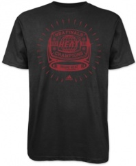 Champion has a nice ring to it. Celebrate with the 2012 NBA champs in this Miami Heat graphic t-shirt from adidas.