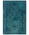 Distressed never looked so rich. The Revamp area rug from Sphinx takes a vintage-inspired damask motif and updates its heirloom appeal with modern, faded styling in vibrant turquoise. Created in the USA of ultra-tough, hard-twist polypropylene.