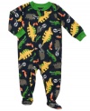 Start his sleep-time out right with this footed coverall from Carter's he can really snuggle into.