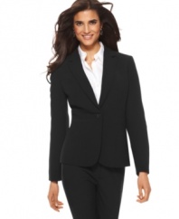 This sleek blazer from Jones New York is an office essential. Pair it with trousers to make a suit or match it with a sheath dress for day-to-night ease!