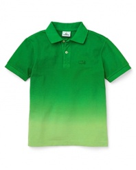 Lacoste Boys' Short Sleeve Dip-Dye Pique Polo - Sizes 2-16