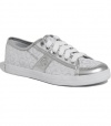G by GUESS Leola Sneaker, WHITE FABRIC (8 1/2)