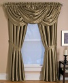 Your home is truly your castle with Versailles window treatments. With a brilliant sheen, lavish draping and decorative pleats, this exquisite window valance dresses your master suite or dining room in regal splendor.