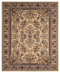 A treasure in every room, these fanciful rugs are covered in intricate designs from side to side. Woven of polypropylene for lasting softness and durability. Includes four rugs.