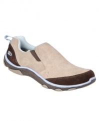 When in doubt about which running sneaker to choose, we suggest selecting the super-comfortable Wren from Dr. Scholl's. Made in lightweight suede and neoprene, it includes gore inserts on the side for easy, slip-on entry plus a flexible sole.