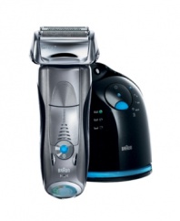 More man power for the closest shave possible. Braun's Series 7 electric shaver is the world's first with an active head oscillating at over 10,000 micro-vibration per minute, simultaneously stimulating the skin and helping capture more hairs with every stroke. Two-year warranty. Model 790CC.
