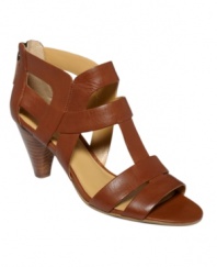 Look good for yourself and nobody else. The Forgethim sandals by Nine West are good for the soul with a strappy silhouette, zipper at back and sexy, stacked heel.
