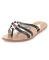 Cute sparkly center. Baby Phat's Lexie thong sandals feature a circular accent in the vamp that is sure to turn heads.